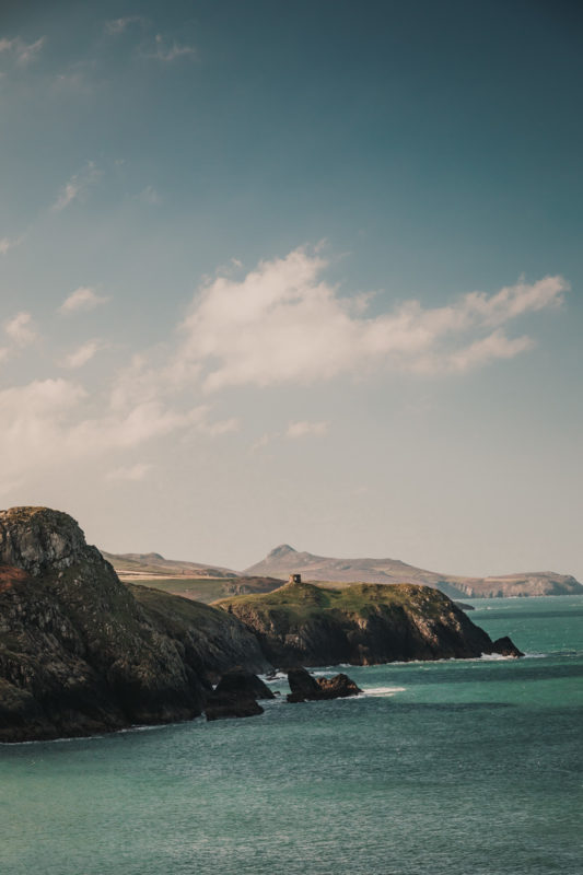 The Abereiddy coastline in Pembrokeshire