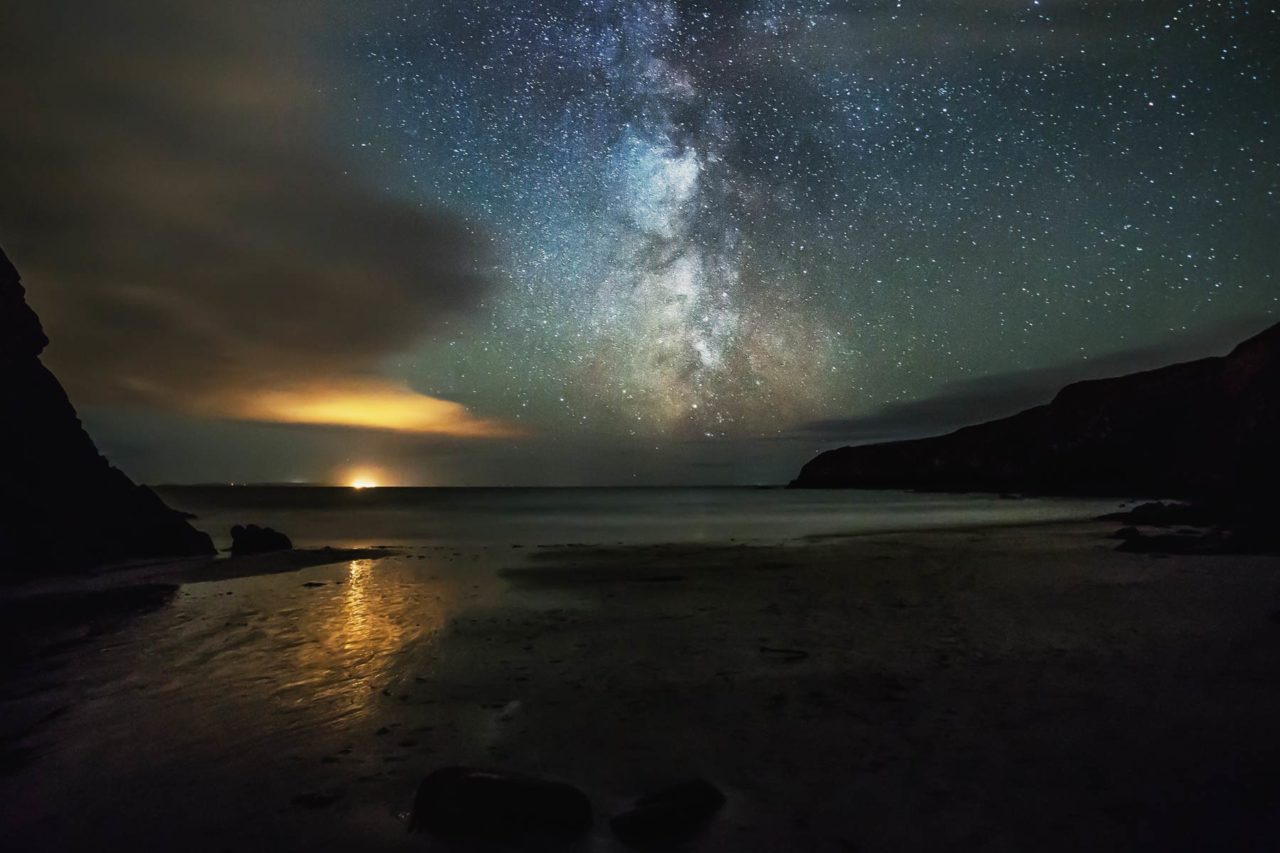 Milky Way above St Bride's Bay